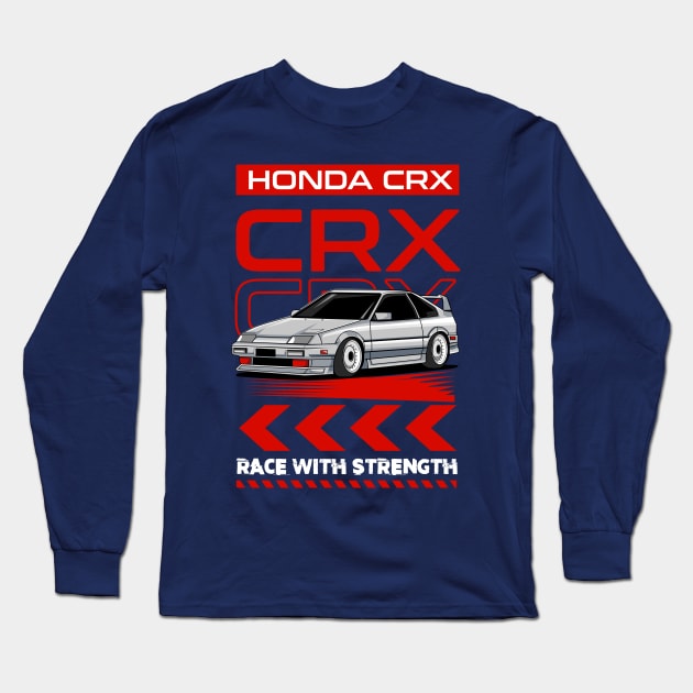 Honda CRX Enthusiast Long Sleeve T-Shirt by Harrisaputra